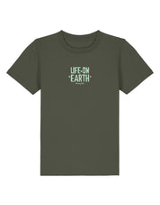 Life On Earth Printed Organic Cotton Childrens T-Shirt