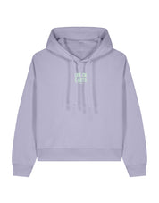 Life On Earth Printed Boxy Organic Cotton Hoodie