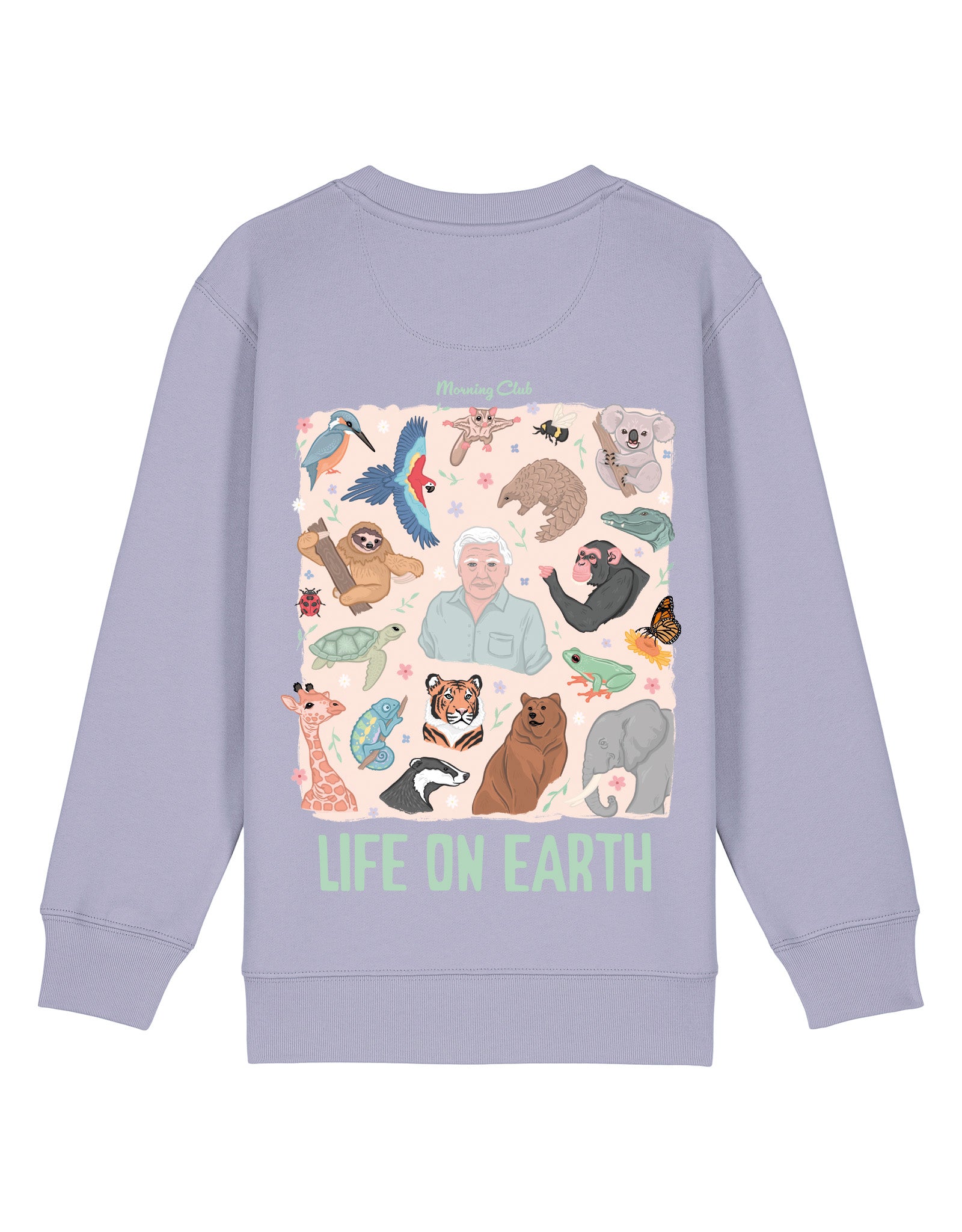 Life On Earth Printed Organic Cotton Childrens Sweatshirt