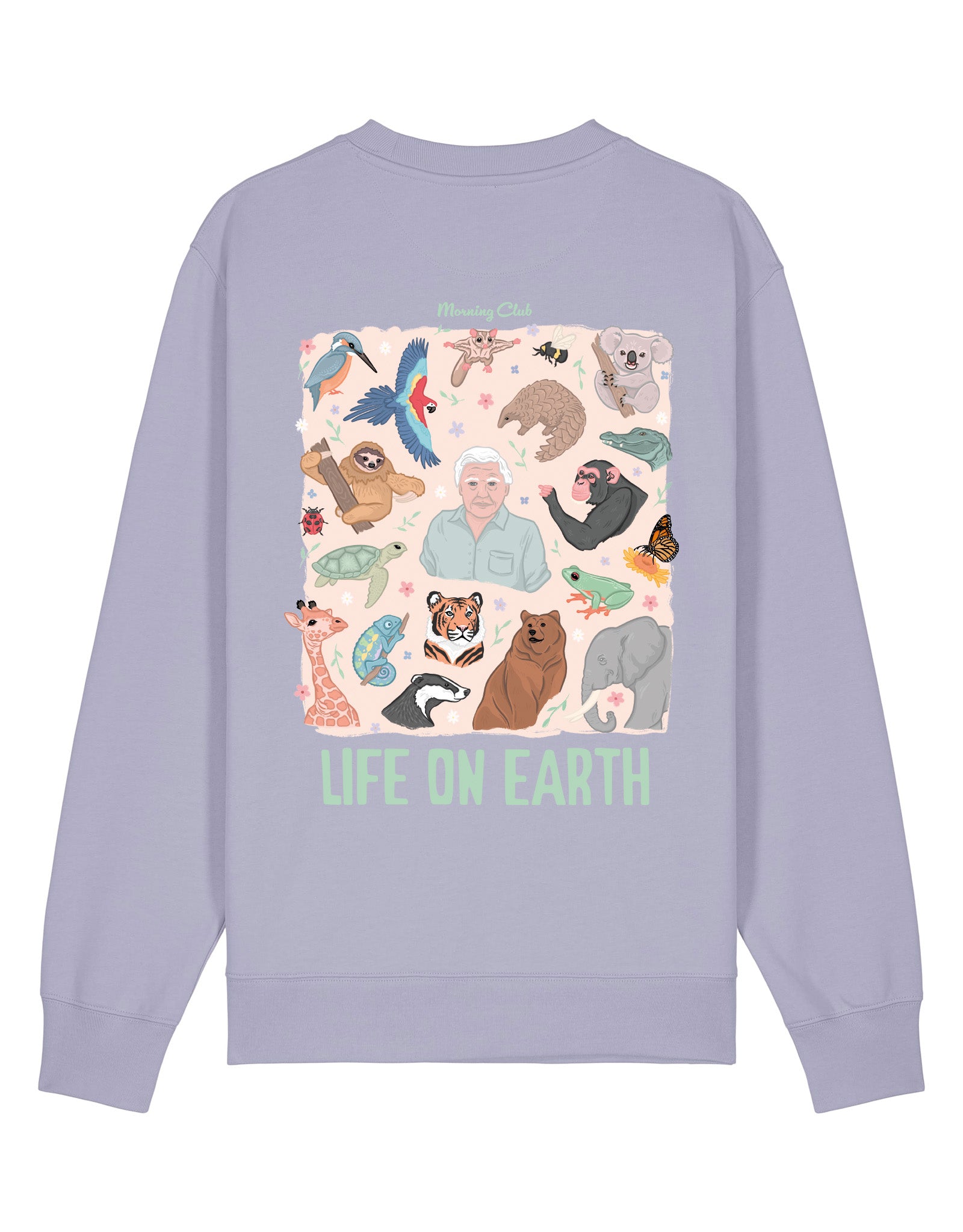 Life On Earth Printed Organic Cotton Sweatshirt