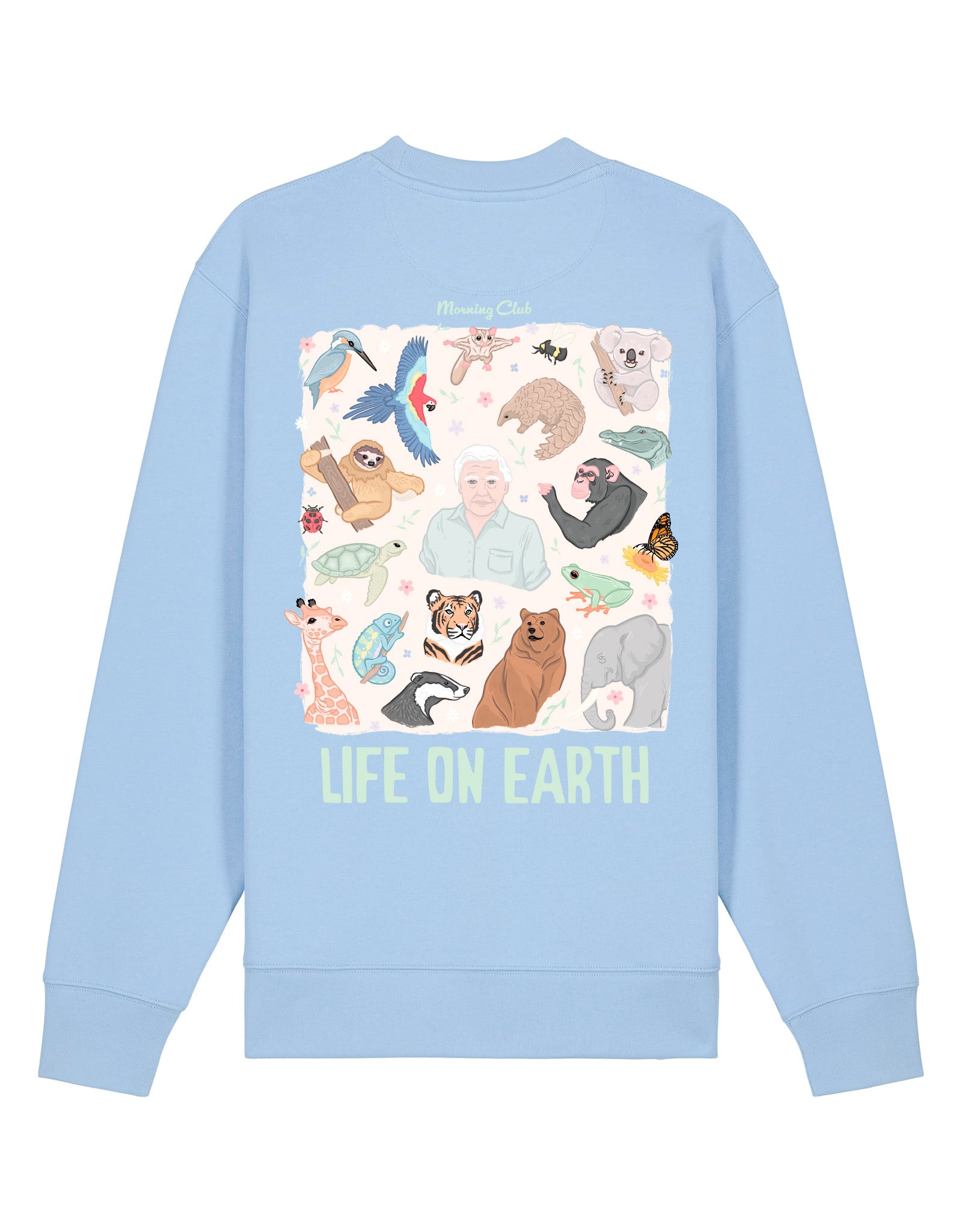 Life On Earth Printed Organic Cotton Sweatshirt