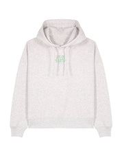 Life On Earth Printed Boxy Organic Cotton Hoodie