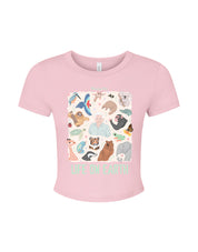 Life On Earth Printed Micro Rib Baby Tee