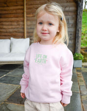 Life On Earth Printed Organic Cotton Childrens Sweatshirt