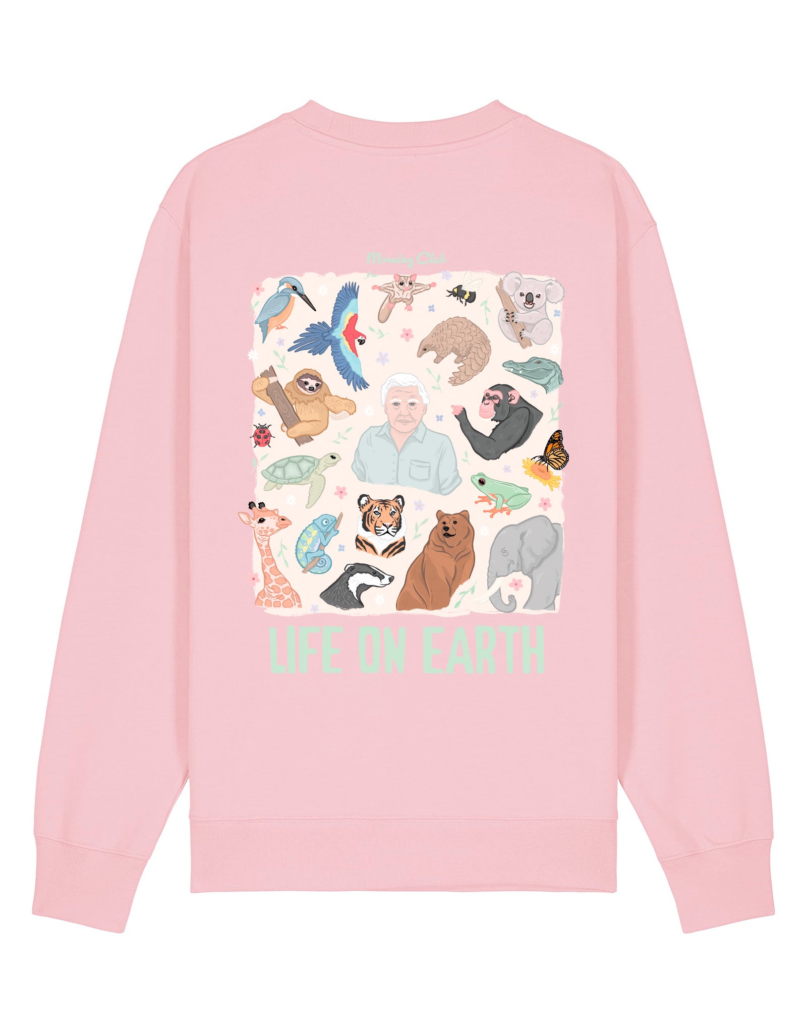 Life On Earth Printed Organic Cotton Sweatshirt