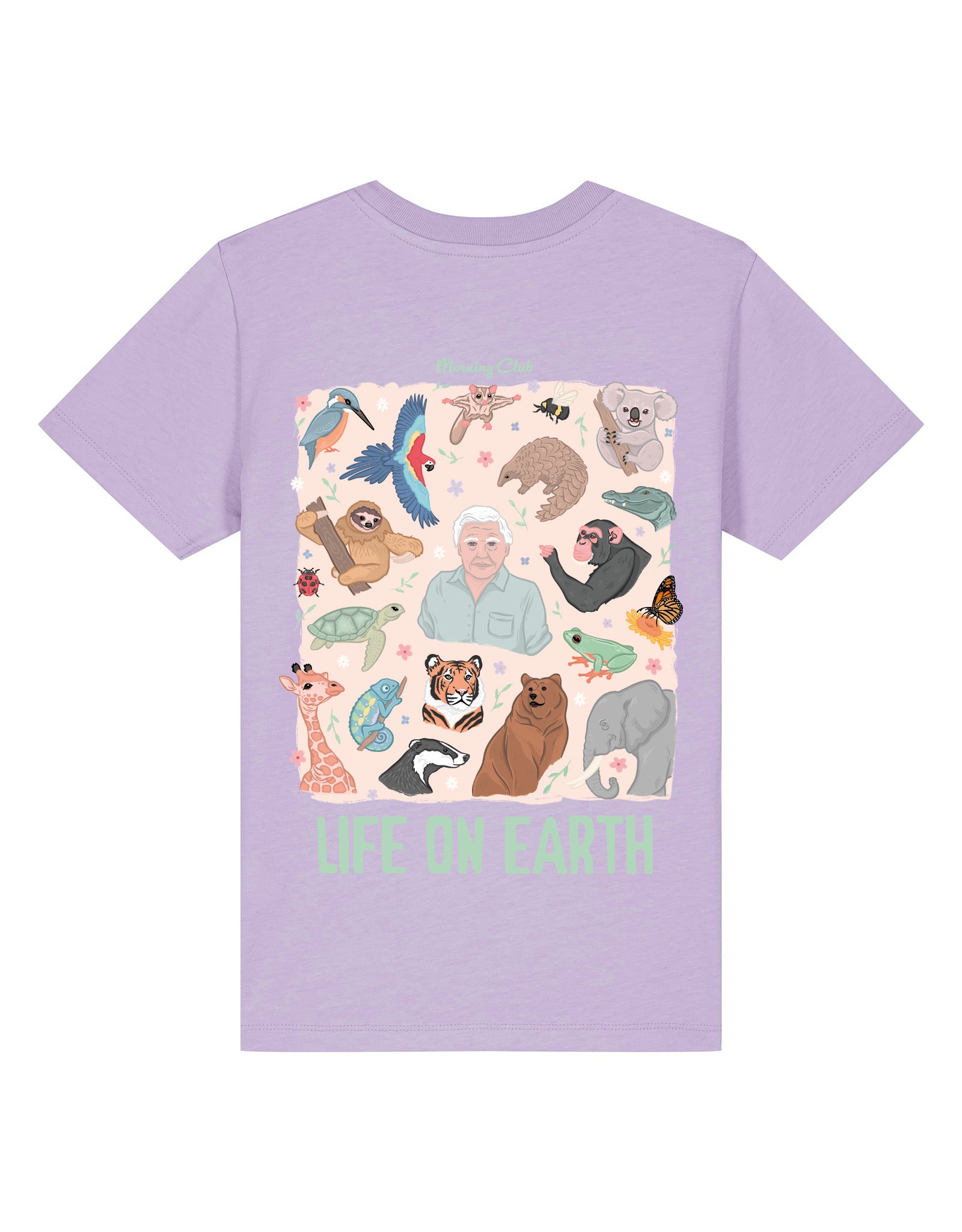 Life On Earth Printed Organic Cotton Childrens T-Shirt
