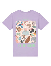 Life On Earth Printed Organic Cotton Childrens T-Shirt