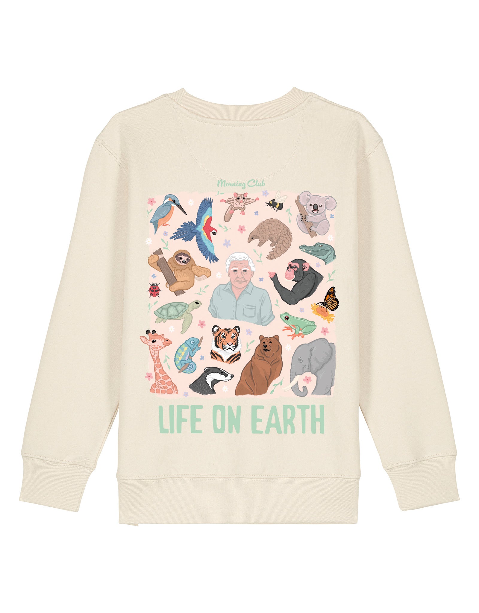 Life On Earth Printed Organic Cotton Childrens Sweatshirt