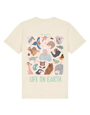 Life On Earth Printed Organic Cotton Childrens T-Shirt