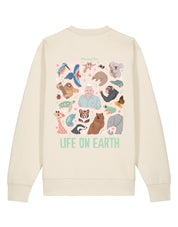 Life On Earth Printed Organic Cotton Sweatshirt