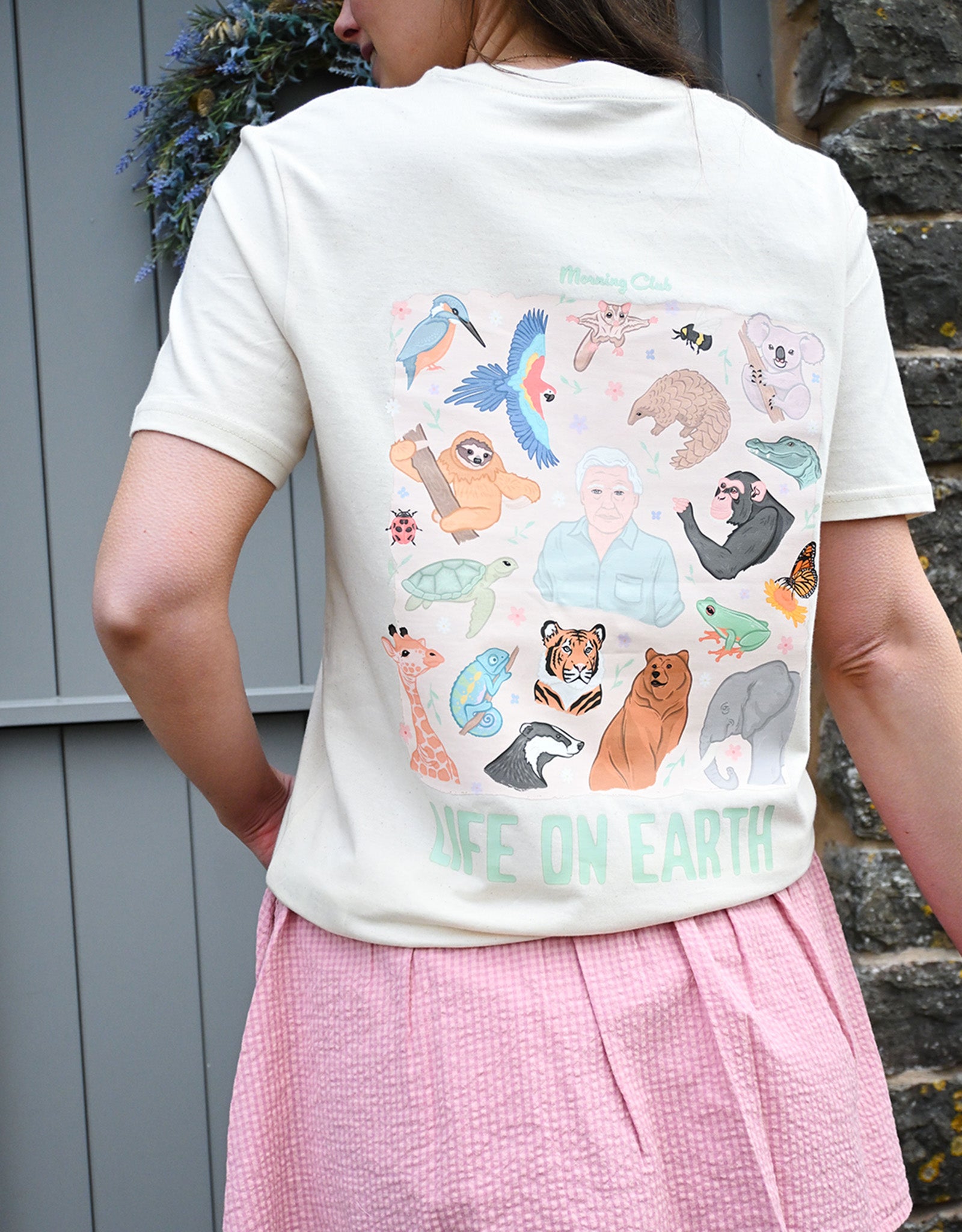 Life On Earth Printed Organic Cotton T-Shirt