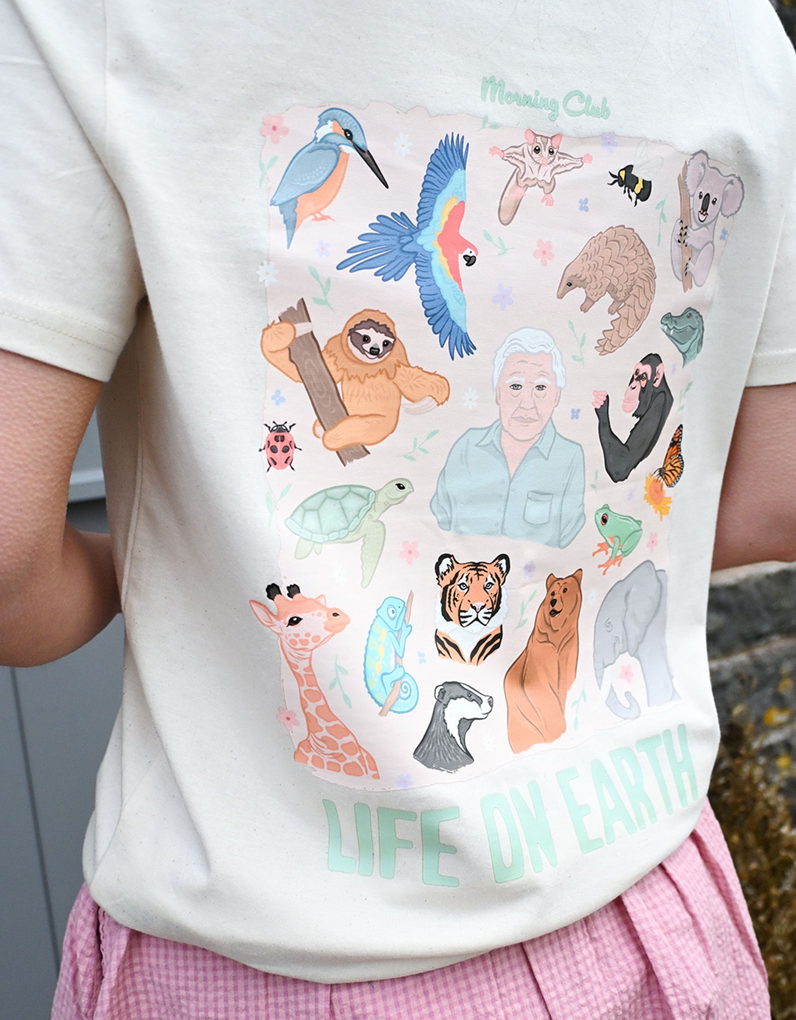 Life On Earth Printed Organic Cotton T-Shirt