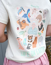 Life On Earth Printed Organic Cotton T-Shirt
