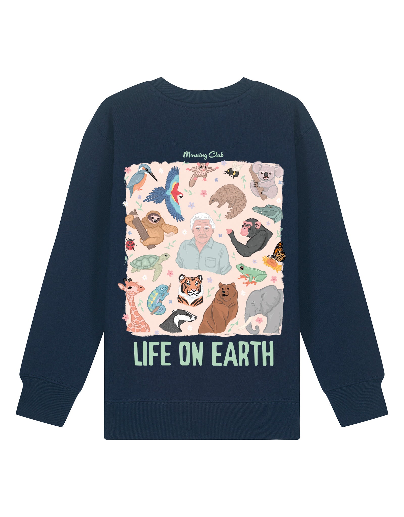 Life On Earth Printed Organic Cotton Childrens Sweatshirt