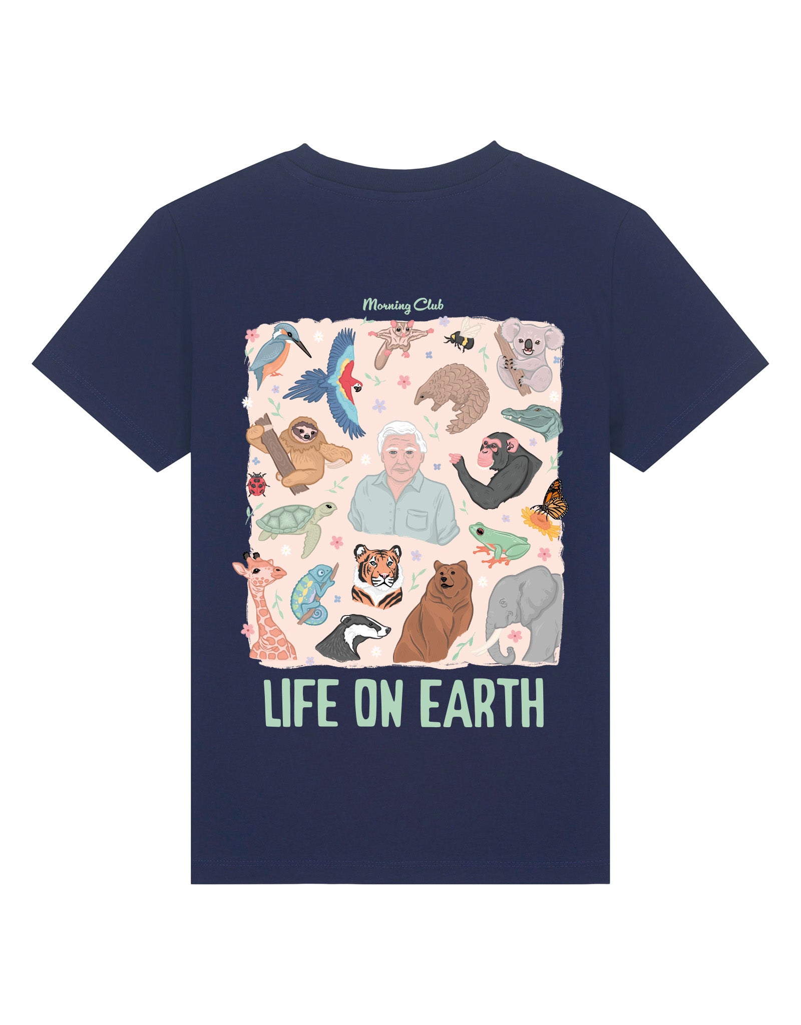 Life On Earth Printed Organic Cotton Childrens T-Shirt