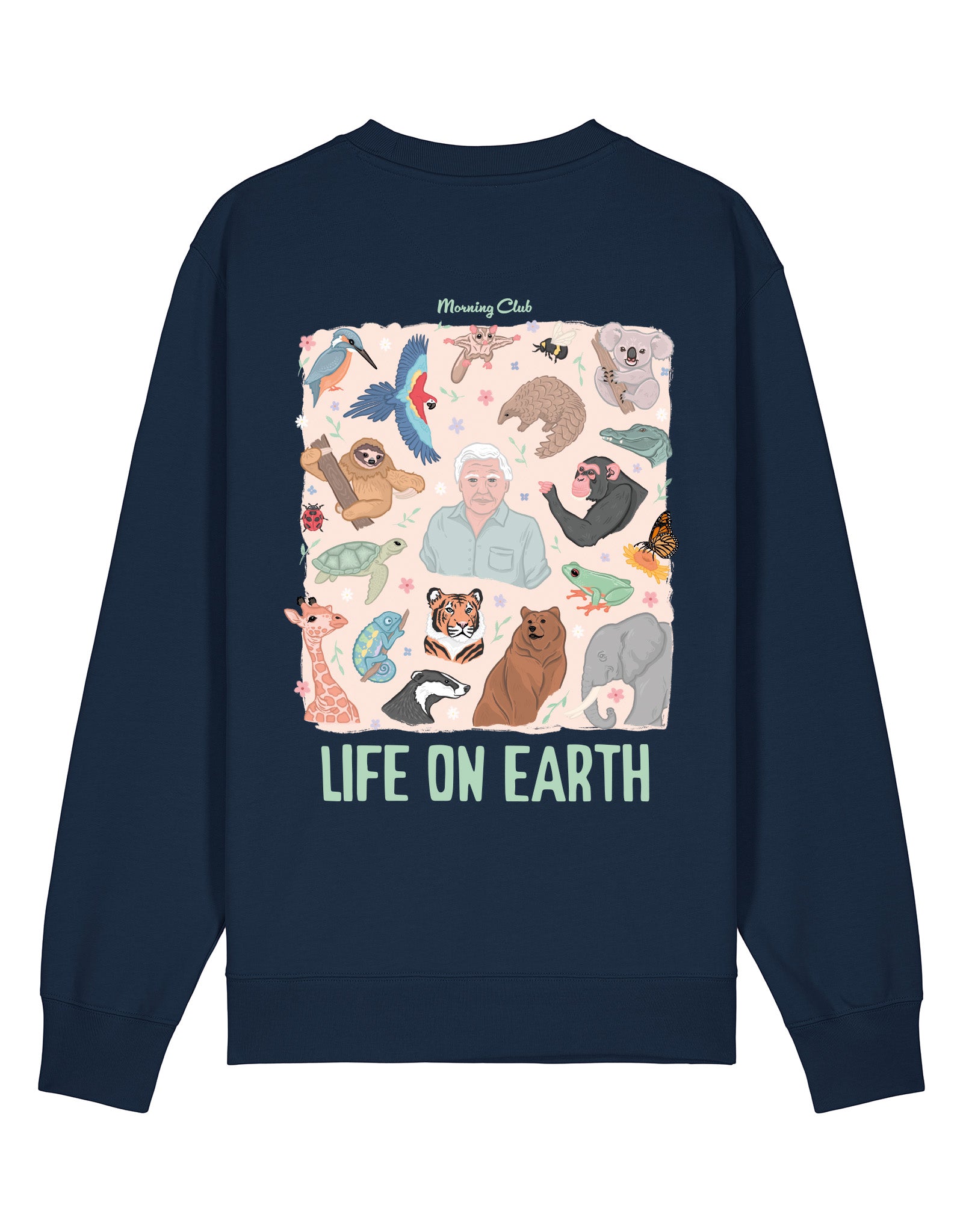 Life On Earth Printed Organic Cotton Sweatshirt