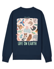 Life On Earth Printed Organic Cotton Sweatshirt