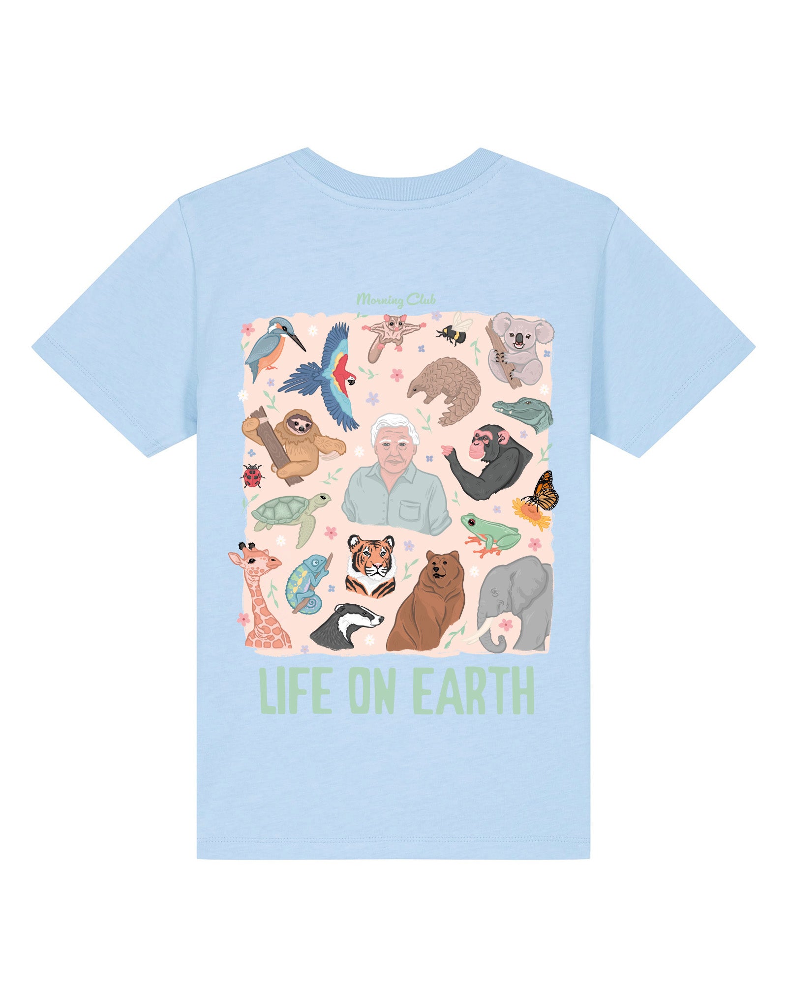 Life On Earth Printed Organic Cotton Childrens T-Shirt