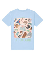 Life On Earth Printed Organic Cotton Childrens T-Shirt