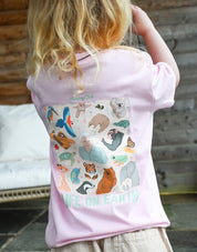 Life On Earth Printed Organic Cotton Childrens T-Shirt