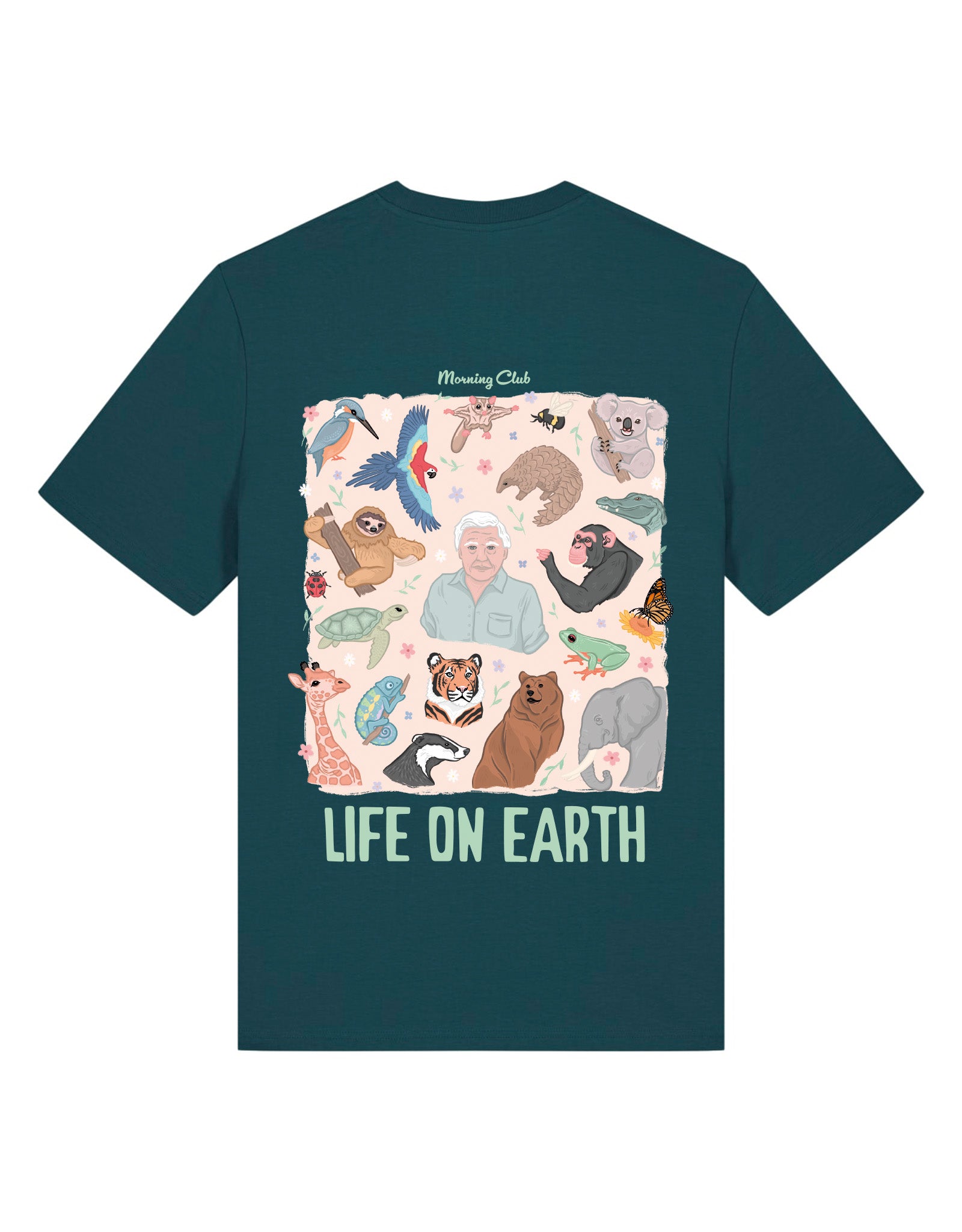 Life On Earth Printed Organic Cotton T-Shirt