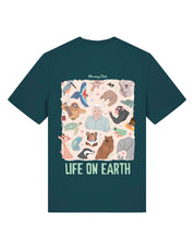 Life On Earth Printed Organic Cotton T-Shirt