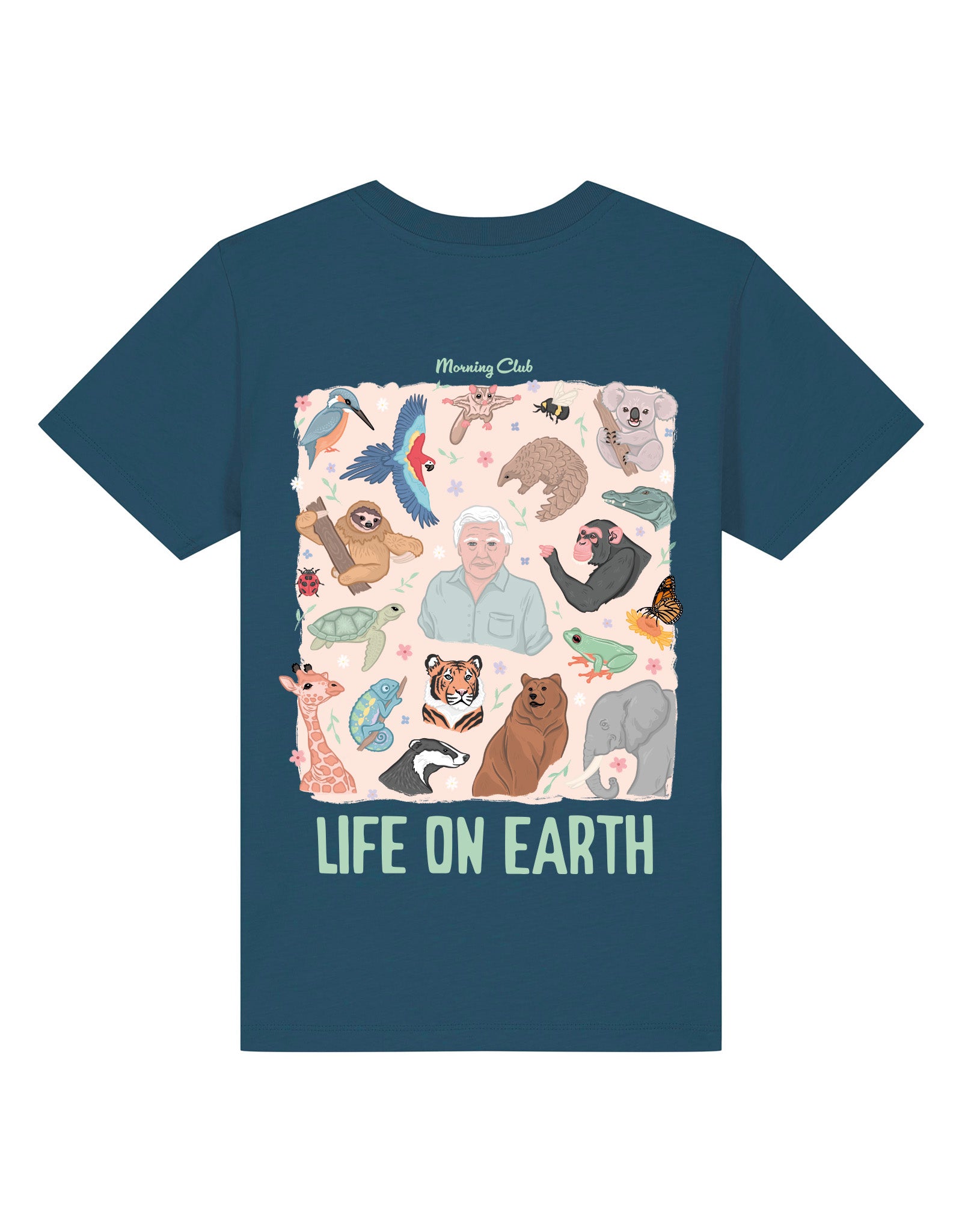 Life On Earth Printed Organic Cotton Childrens T-Shirt
