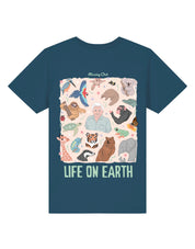 Life On Earth Printed Organic Cotton Childrens T-Shirt