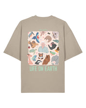 Life On Earth Printed Oversized Organic Cotton Tee