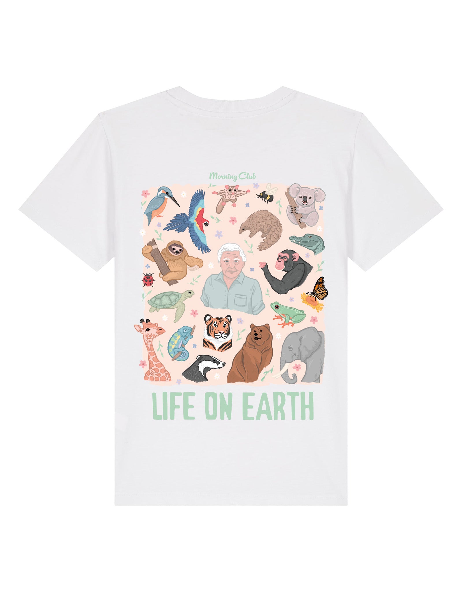 Life On Earth Printed Organic Cotton Childrens T-Shirt