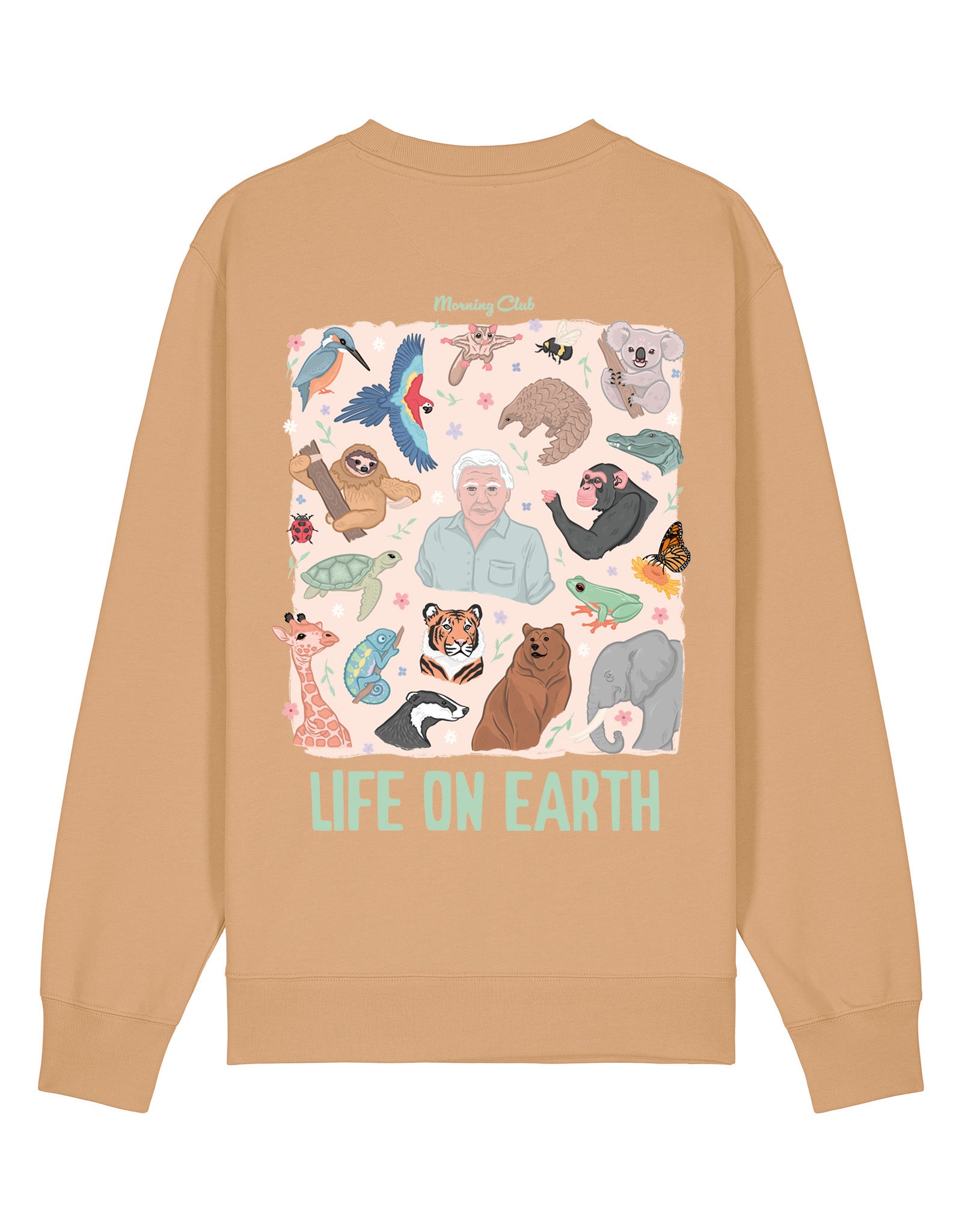 Life On Earth Printed Organic Cotton Sweatshirt