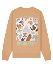 Life On Earth Printed Organic Cotton Sweatshirt