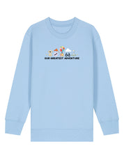 Up Embroidered Organic Cotton Childrens Sweatshirt