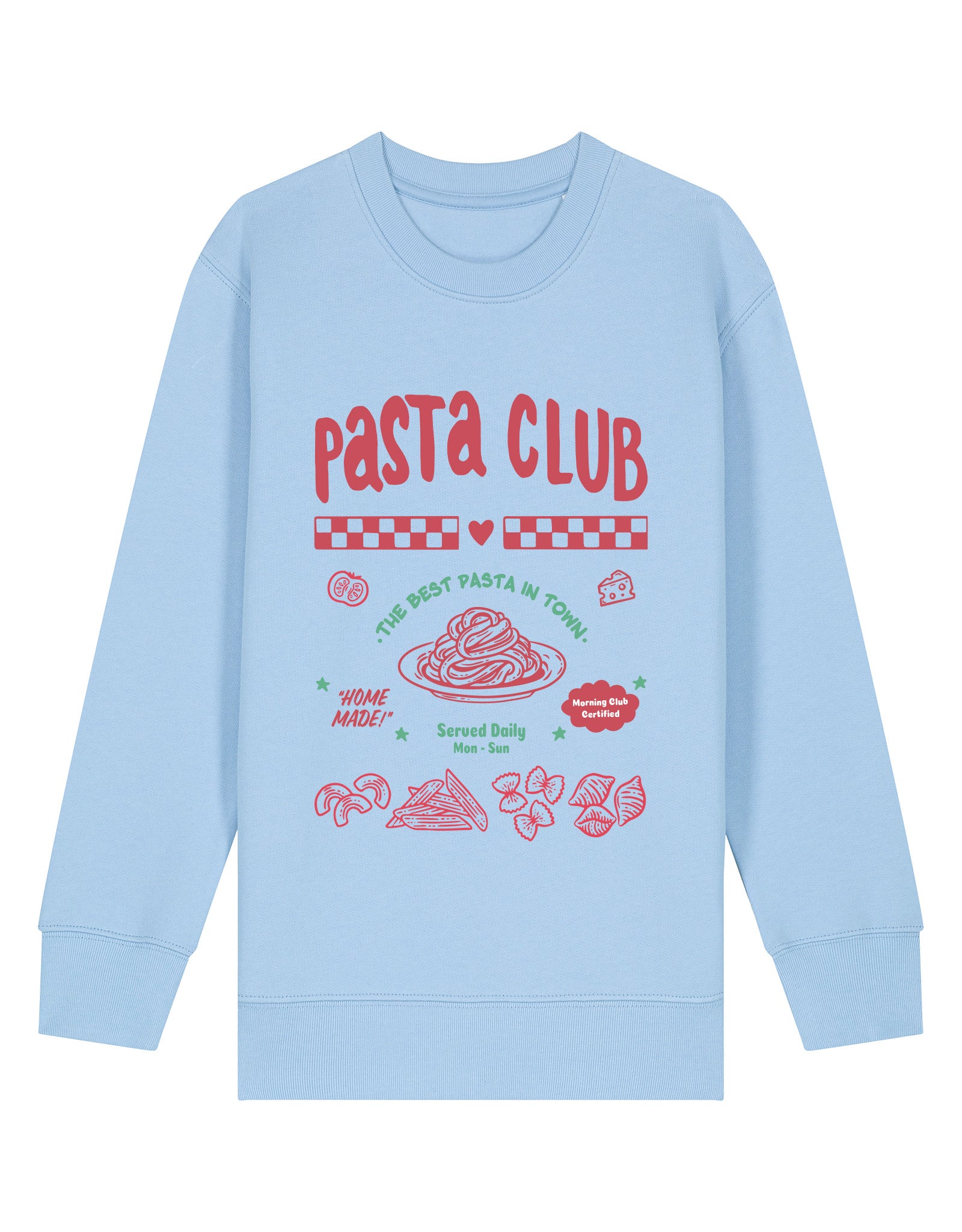 SAMPLERL2 - Pasta Club Childrens Sweatshirt - Front Print