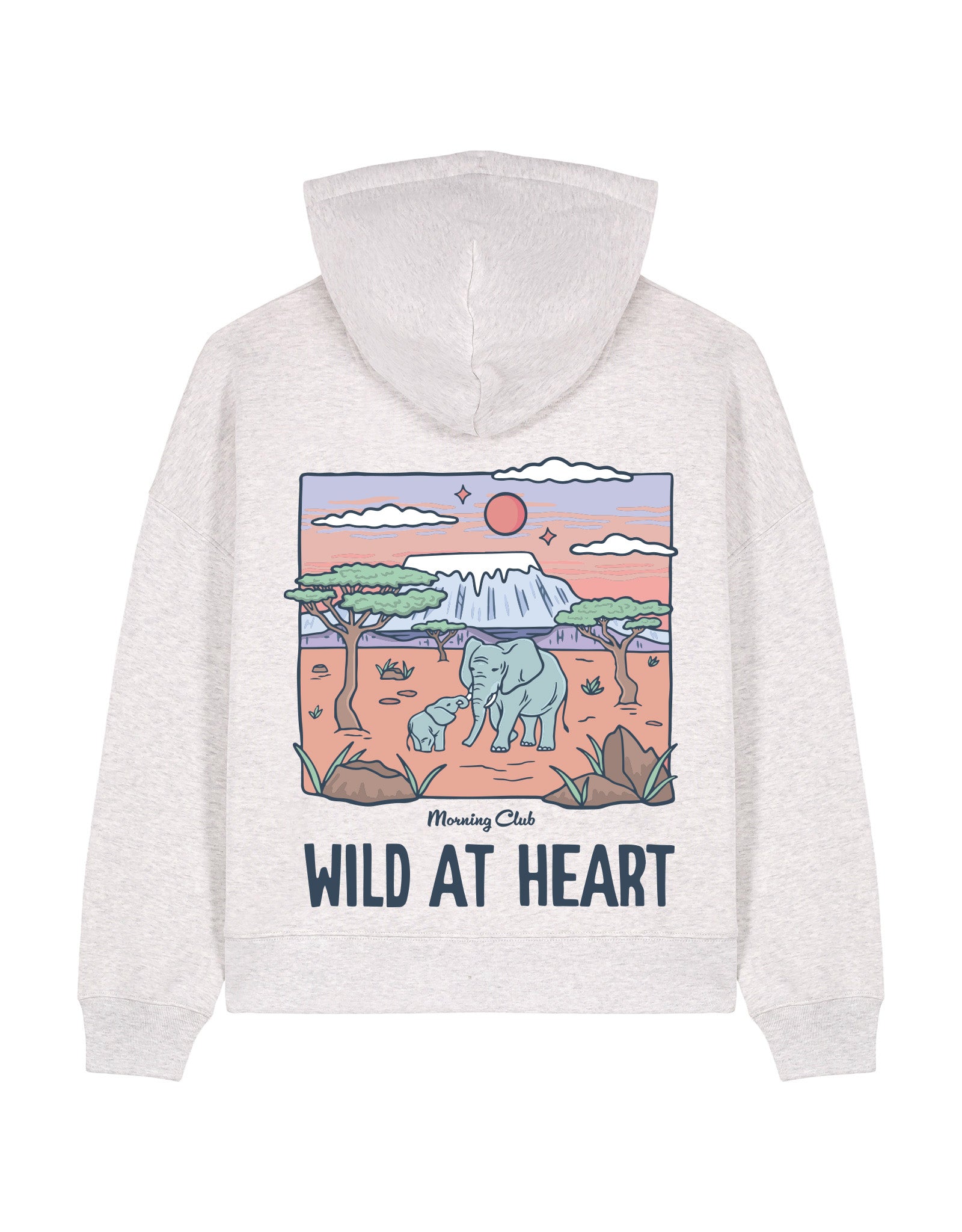 Wild At Heart Boxy Organic Cotton Hoodie