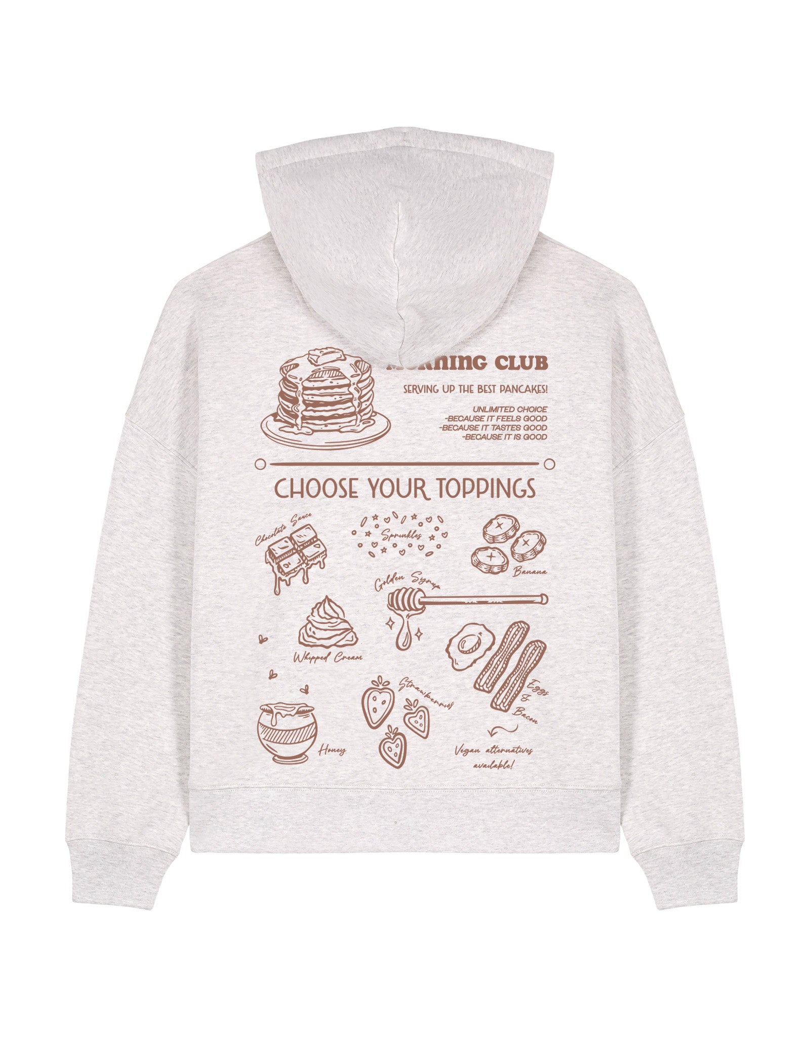 Pancakes Boxy Organic Cotton Hoodie