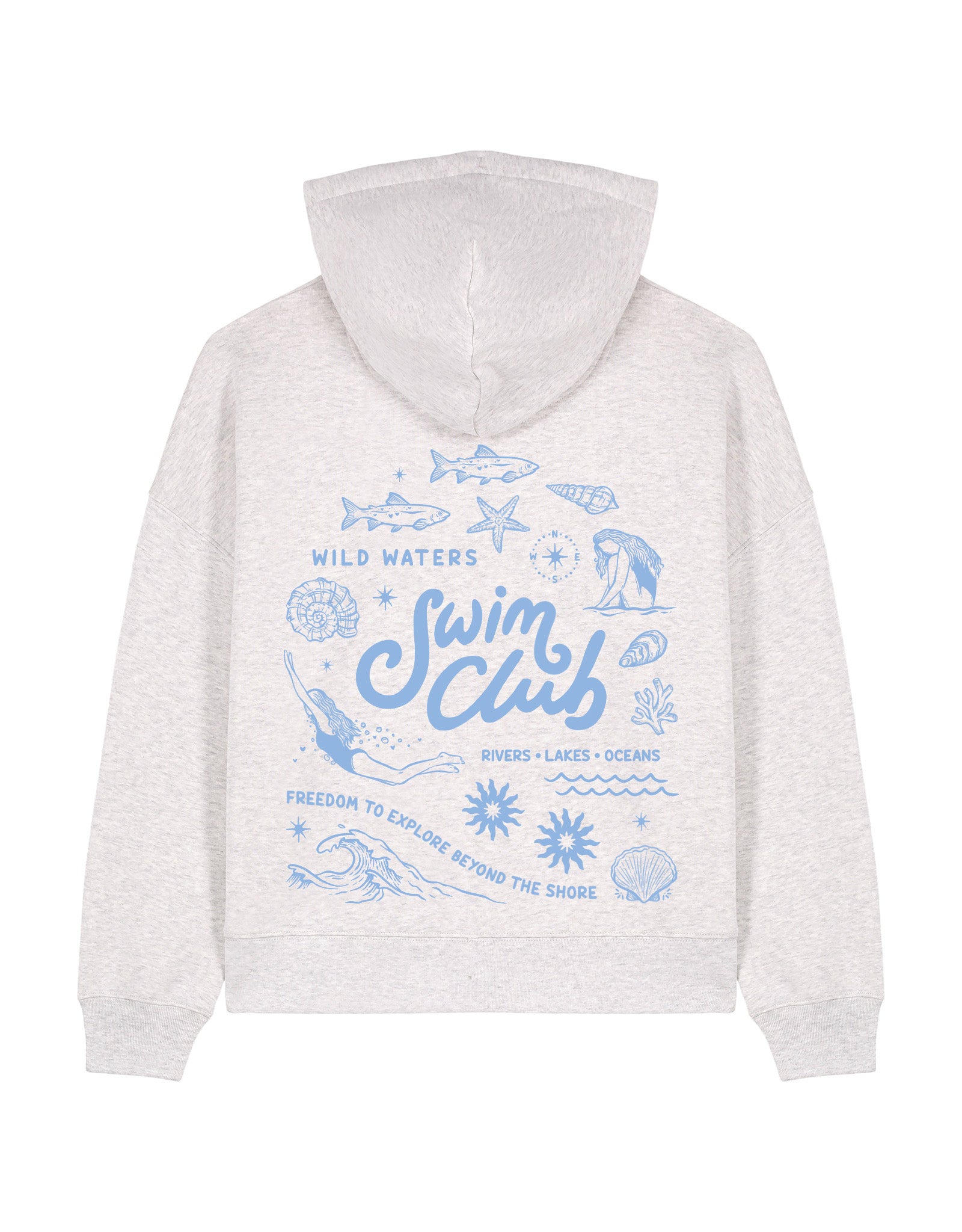 Swim Club Boxy Organic Cotton Hoodie