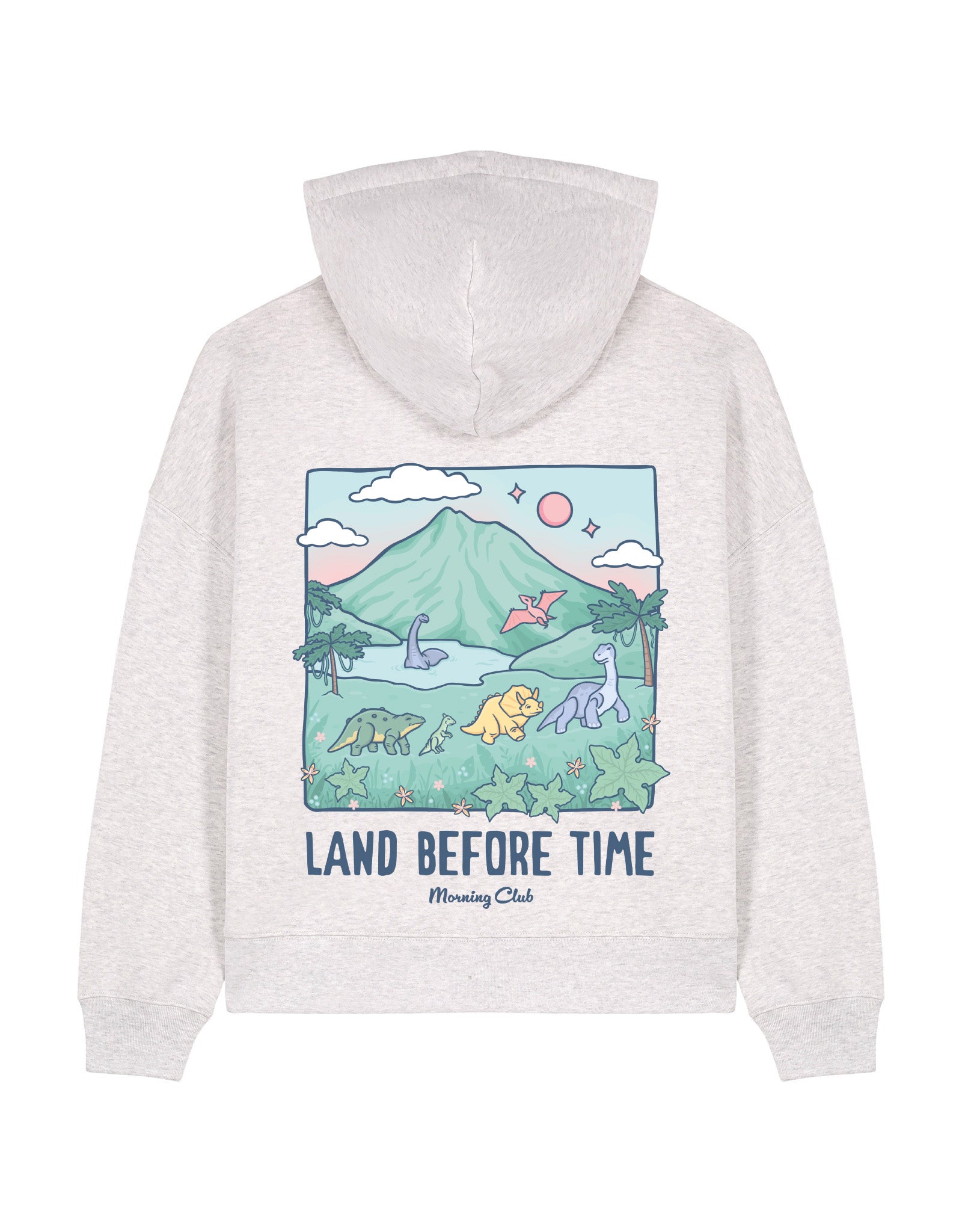 Dinosaurs Boxy Organic Cotton Hoodie