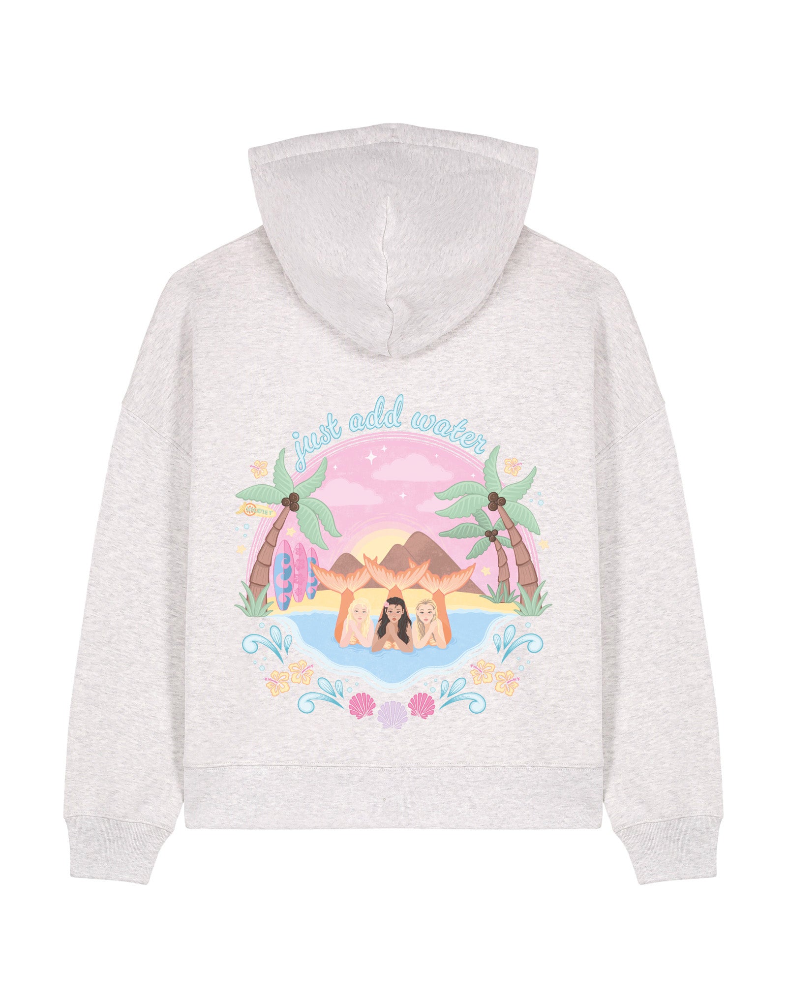 Just Add Water Boxy Organic Cotton Hoodie