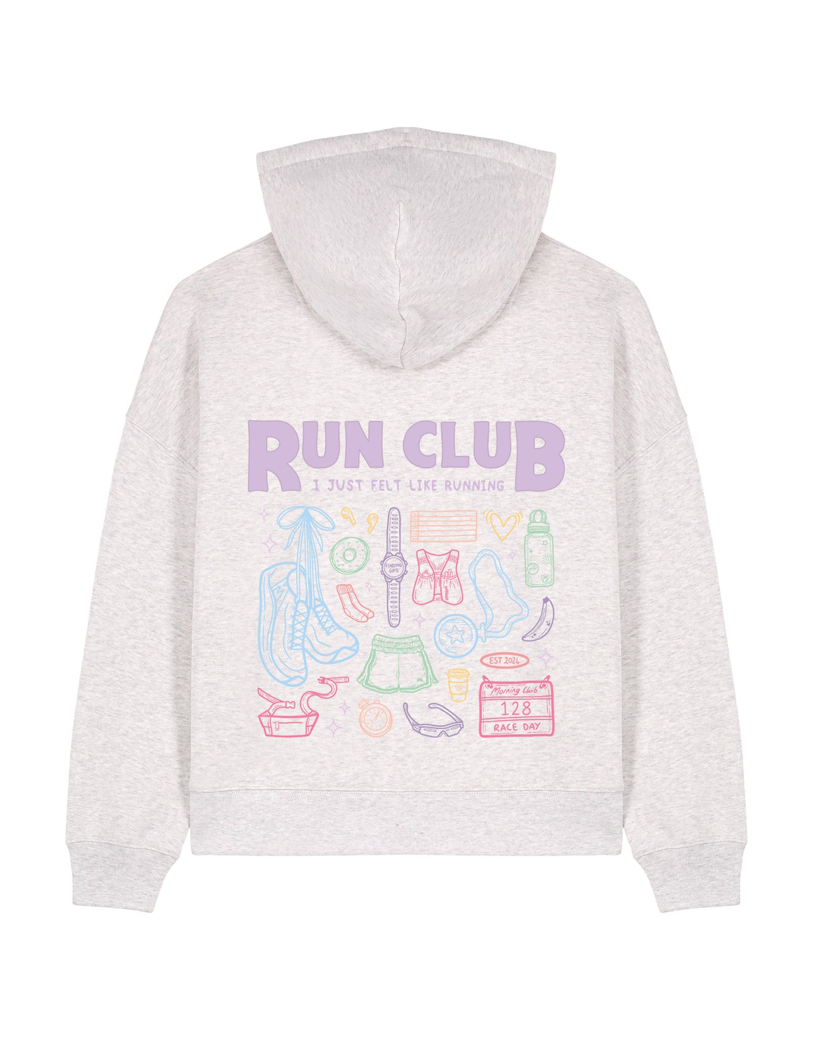 Run Club Boxy Organic Cotton Hoodie
