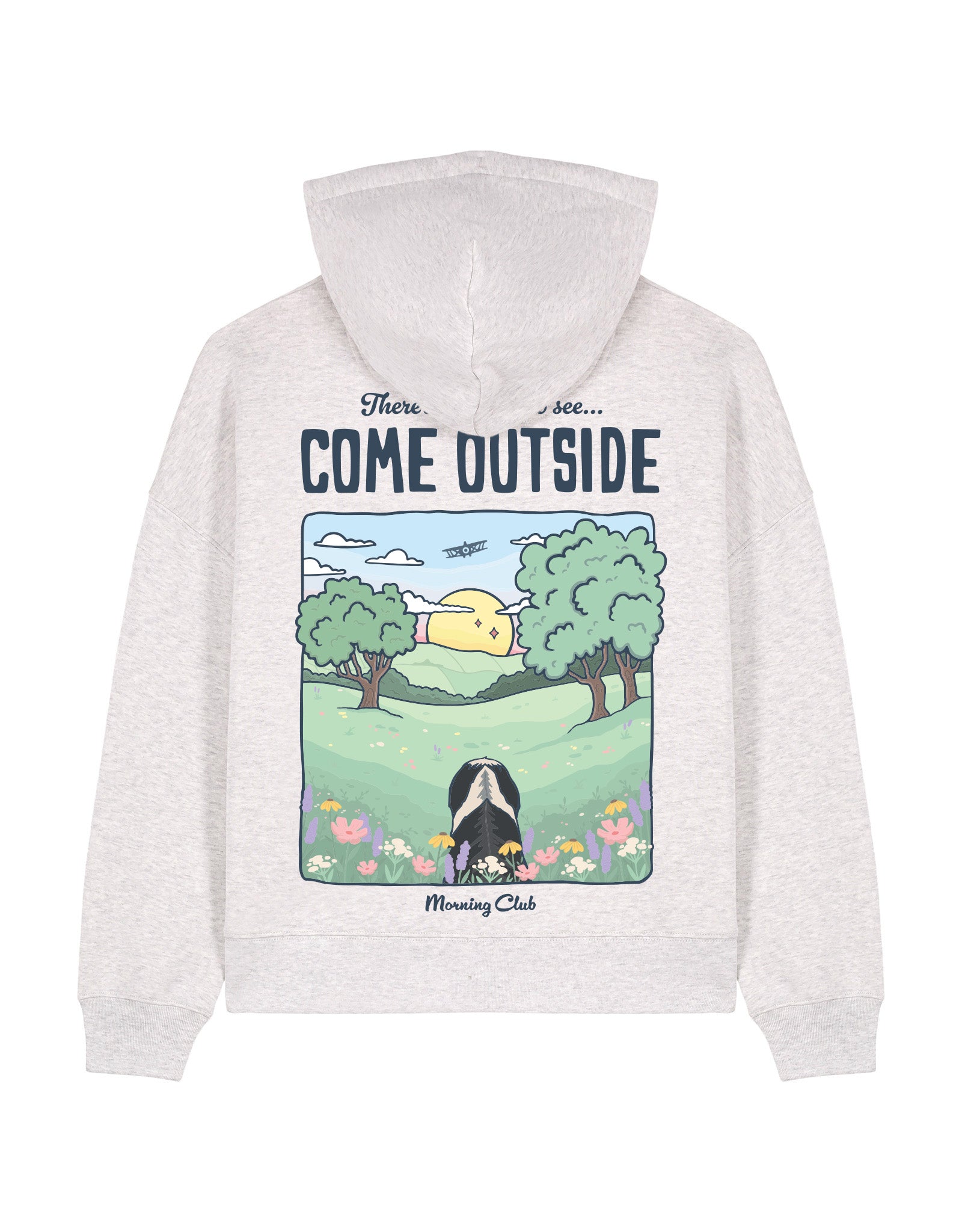 Come Outside Boxy Organic Cotton Hoodie