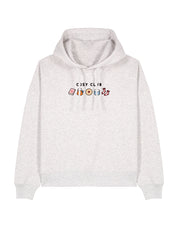 Cosy Club Embroidered Boxy Organic Cotton Hoodie