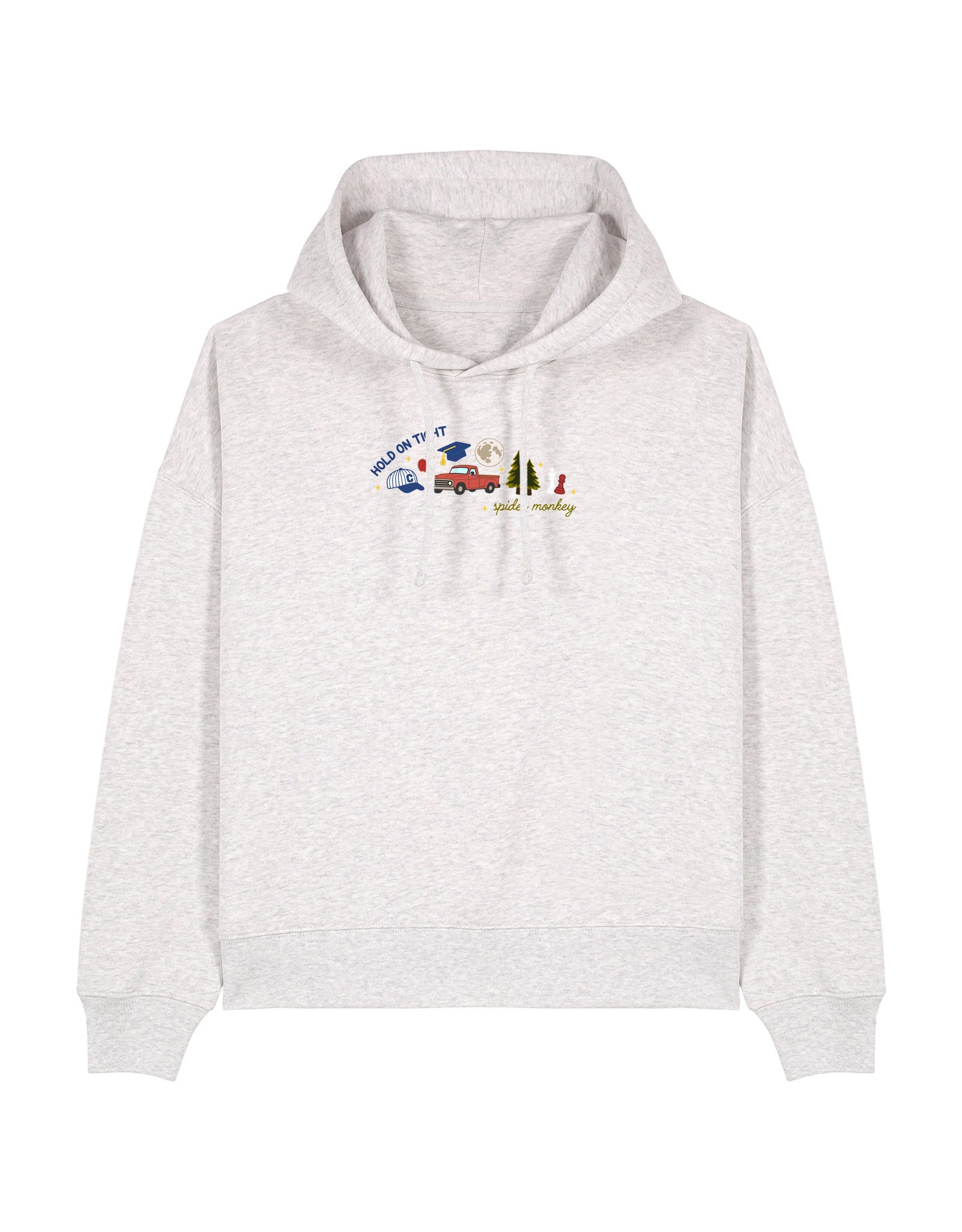 Forks Embroidered Boxy Organic Cotton Hoodie