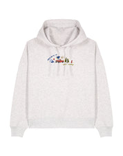 Forks Embroidered Boxy Organic Cotton Hoodie