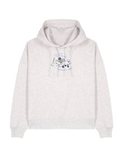 Come Outside Embroidered Boxy Organic Cotton Hoodie