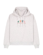 Angus and Thongs Embroidered Boxy Organic Cotton Hoodie