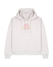 Playing The Game Embroidered Boxy Organic Cotton Hoodie