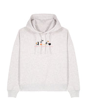 Sabrina Embroidered Boxy Organic Cotton Hoodie