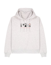My Pals Have Paws Embroidered Boxy Organic Cotton Hoodie
