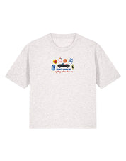 Tree Hill Embroidered Boxy Organic Cotton Tee